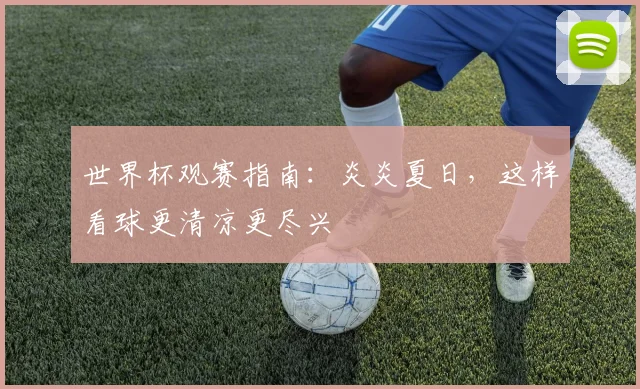 世界杯观赛指南:炎炎夏日,这样看球更清凉更尽兴
